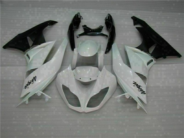 2009-2012 White Black ZX6R Motorcycle Fairing 2009-2012 White Black ZX6R Motorcycle Fairing