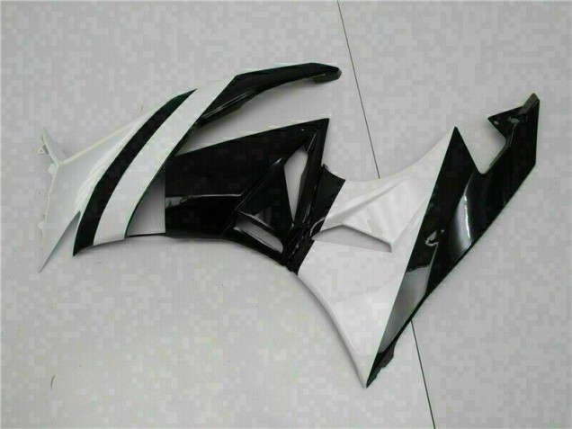 2009-2012 White Black ZX6R Motorcycle Fairings 2009-2012 White Black ZX6R Motorcycle Fairings