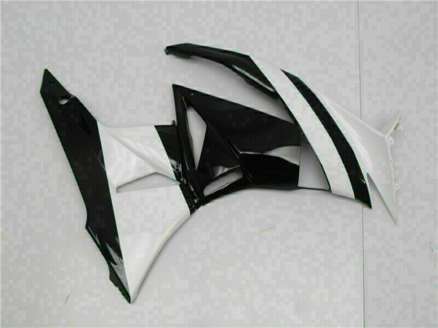 2009-2012 White Black ZX6R Motorcycle Fairings 2009-2012 White Black ZX6R Motorcycle Fairings