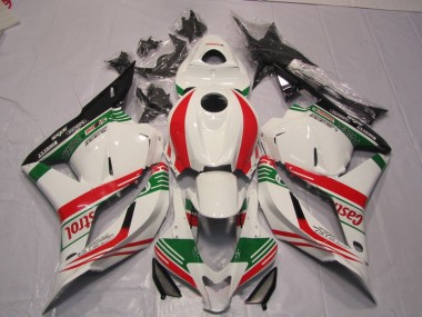 2009-2012 White Green Red CBR600RR Motorcycle Fairings