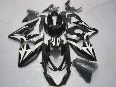 2009-2016 Black White GSXR 1000 Motorcycle Fairings