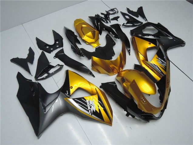 2009-2016 Golden Black GSXR 1000 Motorcycle Fairings 2009-2016 Golden Black GSXR 1000 Motorcycle Fairings