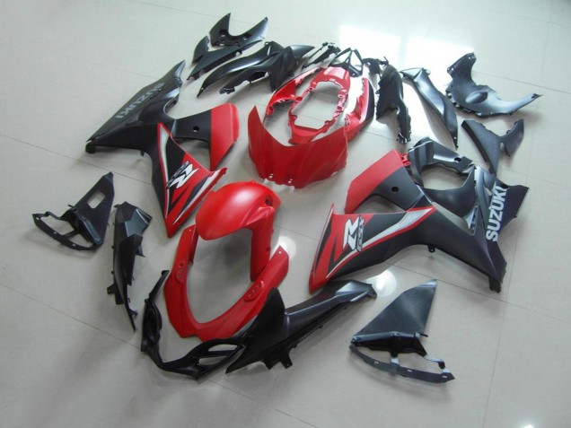 2009-2016 Matte Red Black GSXR 1000 Motorcycle Fairings
