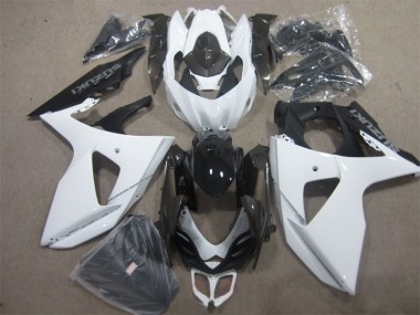 2009-2016 White Black GSXR 1000 Full Motorcycle Fairing Kits
