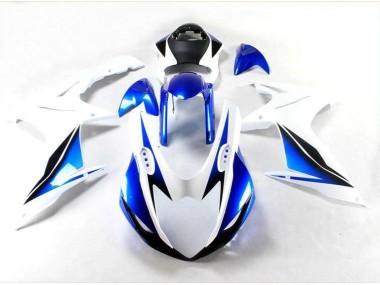 2011-2021 Blue White GSXR 600/750 Full Motorcycle Fairing Kits