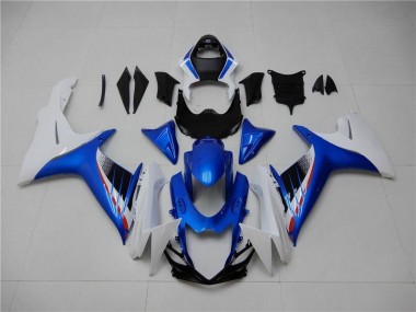 2011-2021 Blue White GSXR 600/750 Motorcycle Fairing