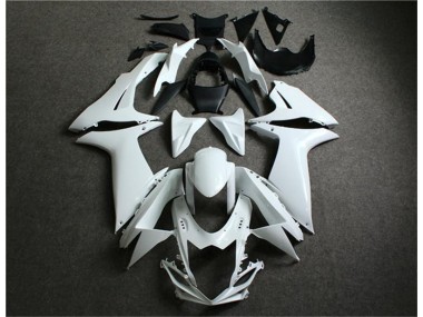 2011-2021 White GSXR 600/750 Motorcycle Fairings