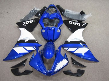 2012-2014 Blue Black White YZF R1 Motorcycle Fairings