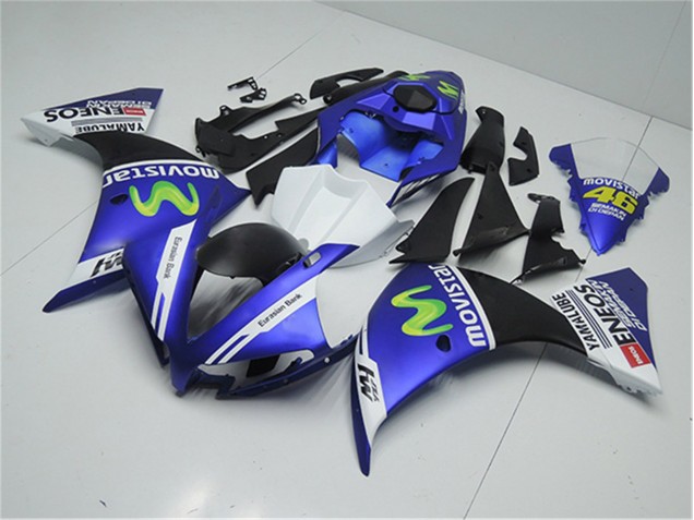 2012-2014 Blue White Black YZF R1 Motorcycle Fairings 2012-2014 Blue White Black YZF R1 Motorcycle Fairings