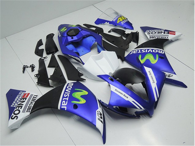 2012-2014 Blue White Black YZF R1 Motorcycle Fairings 2012-2014 Blue White Black YZF R1 Motorcycle Fairings