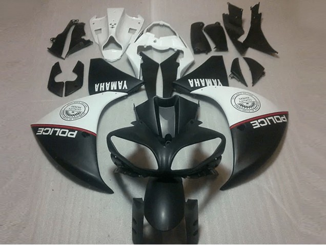 2012-2014 Matte Black White YZF R1 Motorcycle Fairings 2012-2014 Matte Black White YZF R1 Motorcycle Fairings