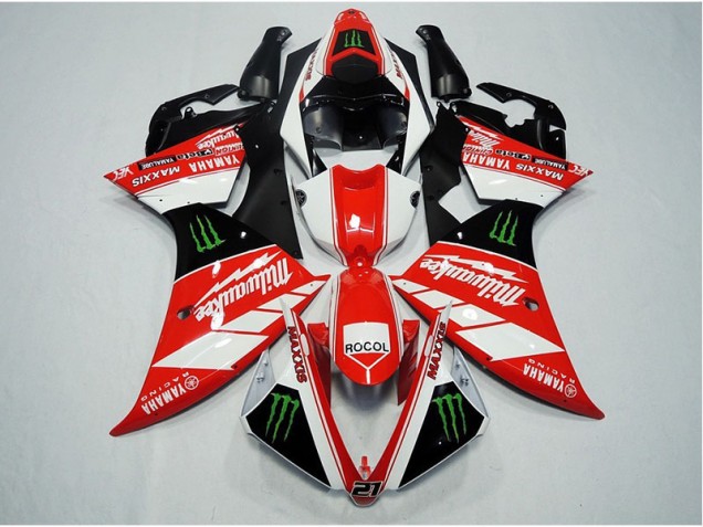 2012-2014 Red White Rocol YZF R1 Motorcycle Fairings 2012-2014 Red White Rocol YZF R1 Motorcycle Fairings
