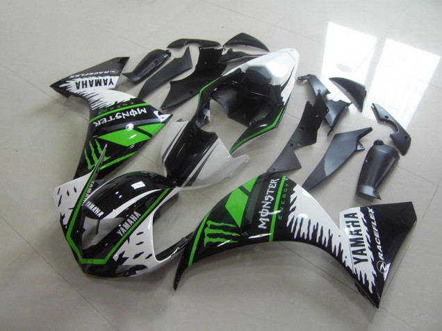 2012-2014 White Green Monster YZF R1 Motorcycle Fairings 2012-2014 White Green Monster YZF R1 Motorcycle Fairings
