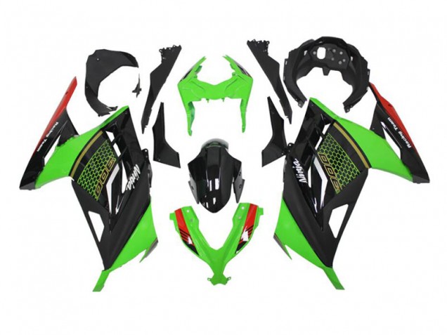 2013-2016 Green Black EX300 Motorcycle Fairings 2013-2016 Green Black EX300 Motorcycle Fairings
