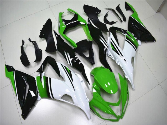 2013-2018 Green White Black ZX6R Motorcycle Fairings 2013-2018 Green White Black ZX6R Motorcycle Fairings