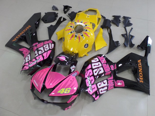 2013-2021 Yellow Pink Rossi CBR600RR Motorcycle Fairings 2013-2021 Yellow Pink Rossi CBR600RR Motorcycle Fairings