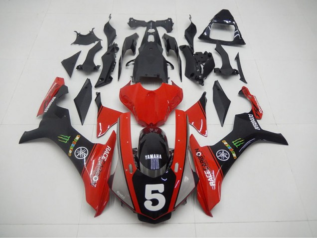 2015-2019 Black Red 5 YZF R1 Motorcycle Fairings 2015-2019 Black Red 5 YZF R1 Motorcycle Fairings