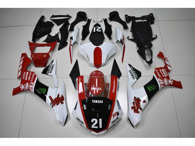 2015-2019 Red Black 21 YZF R1 Motorcycle Fairings 2015-2019 Red Black 21 YZF R1 Motorcycle Fairings