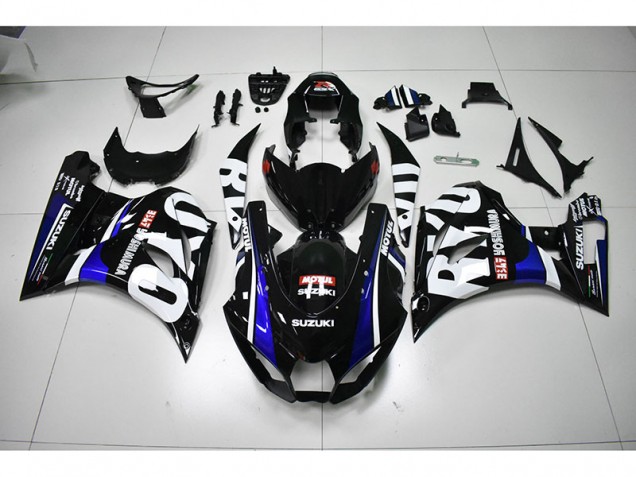 2017-2021 Black White Motul GSXR 1000 Motorcycle Fairings
